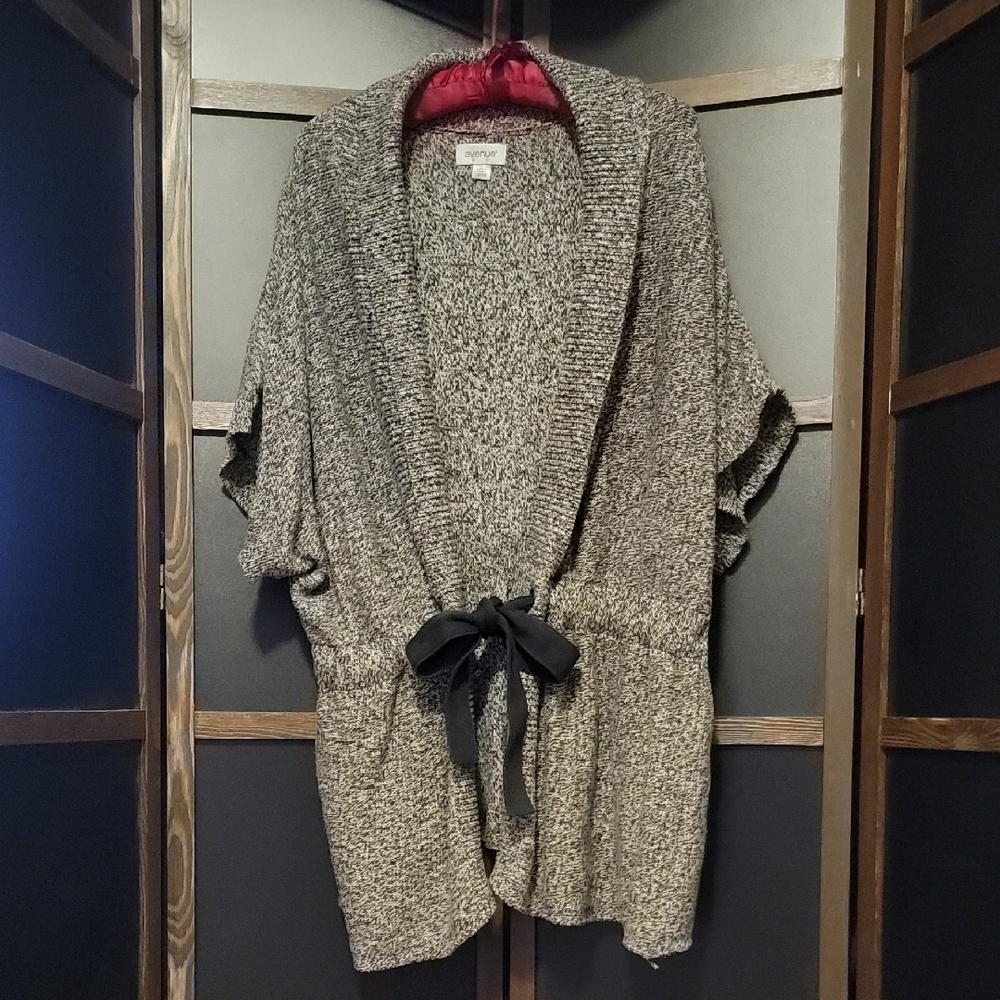 Avenue Black and White Cardigan